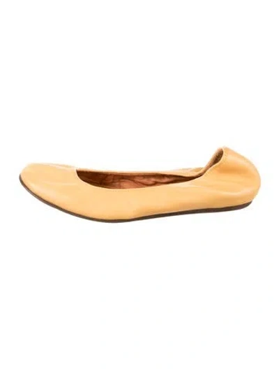 Pre-owned Lanvin Leather Ballet Flats In Yellow