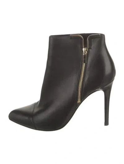 Pre-owned Lanvin Leather Boots In Black