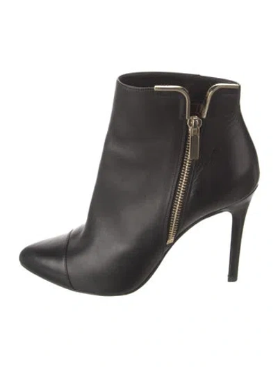 Pre-owned Lanvin Leather Boots In Black