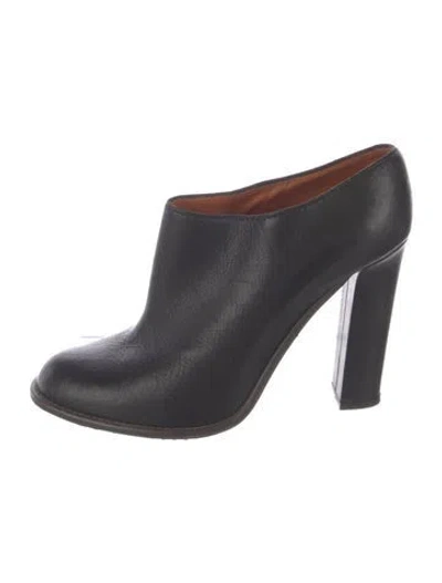 Pre-owned Lanvin Leather Boots In Black