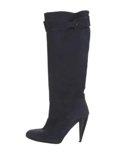 Pre-owned Lanvin Leather Boots In Blue