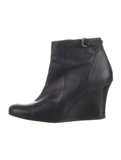 Pre-owned Lanvin Leather Boots In Blue