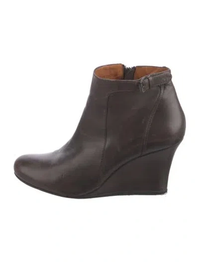 Pre-owned Lanvin Leather Boots In Brown