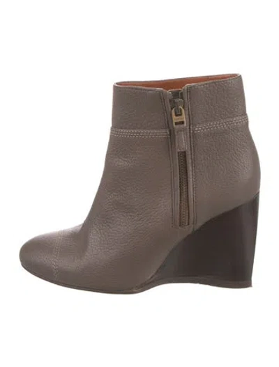 Pre-owned Lanvin Leather Boots In Brown