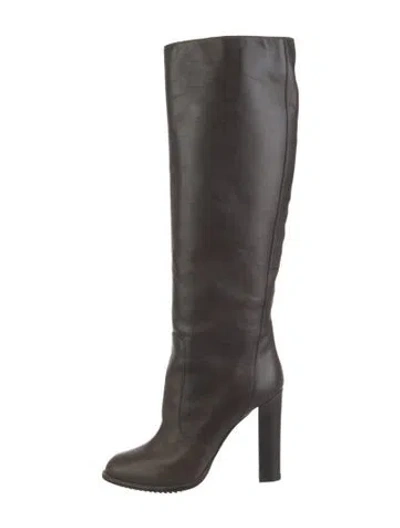 Pre-owned Lanvin Leather Boots In Brown