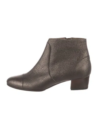 Pre-owned Lanvin Leather Boots In Brown/metallic