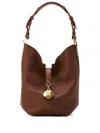 Lanvin Leather Bucket Bag In Brown