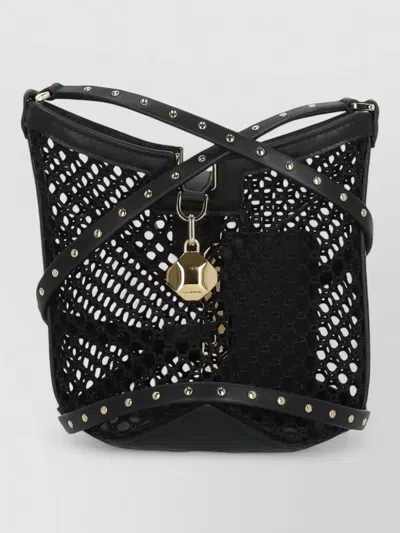Lanvin Leather Bucket Bag Gold Tone Hardware
