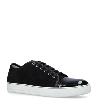 LANVIN LEATHER CAP-TOE SNEAKERS