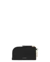 Lanvin Zip-around Leather Wallet In Black