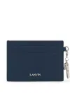 Lanvin Leather Cardholder In Blue