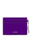 Lanvin Leather Cardholder In Purple