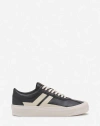 Lanvin Black Future Edition Cash Sneakers In 1405 Dark Grey/beige