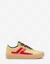 Lanvin Leather Cash Sneakers  X Future For Men For Men In Bright Yellow/red