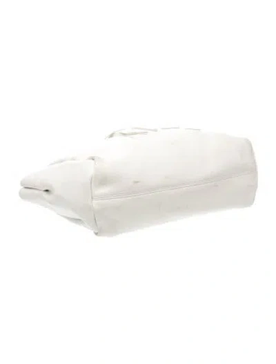 Pre-owned Lanvin Leather Clutch In Neutral
