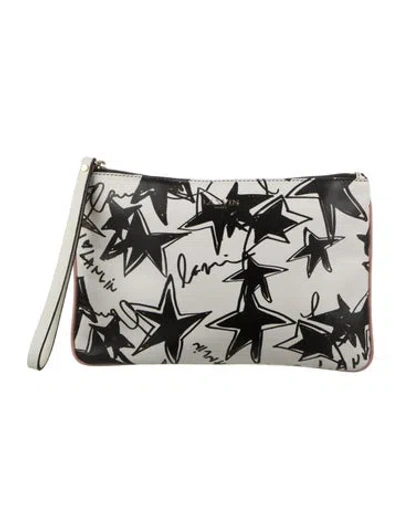 Pre-owned Lanvin Leather Clutch In White
