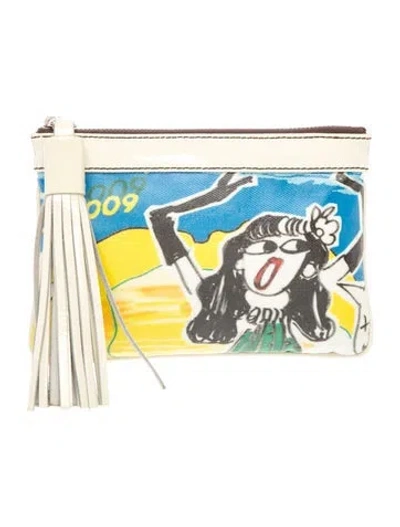 Pre-owned Lanvin Leather Clutch In White