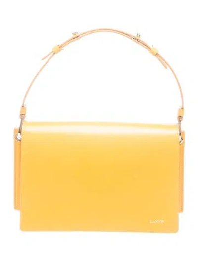 Pre-owned Lanvin Leather Clutch In Yellow