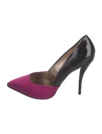 Pre-owned Lanvin Leather Colorblock Pattern Pumps In Multi