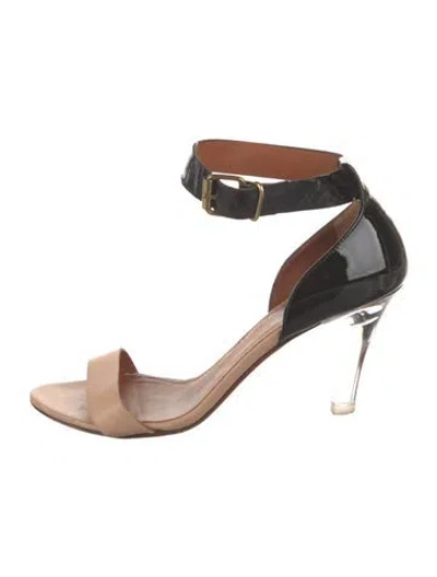 Pre-owned Lanvin Leather Colorblock Pattern Sandals