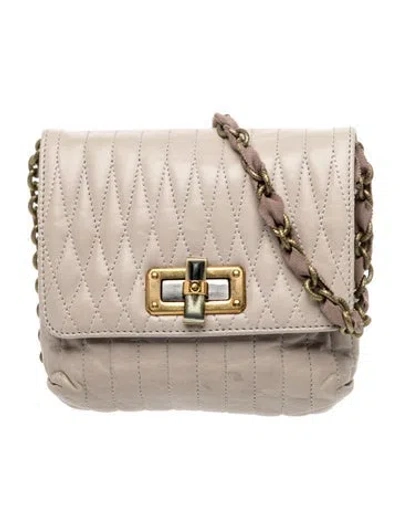 Pre-owned Lanvin Leather Crossbody Bag In Brown