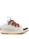 Lanvin Exaggerated Silhouette Leather And Rubber Sneakers