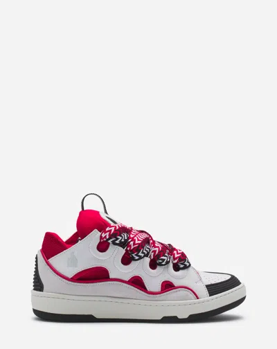 Lanvin Leather Curb Sneakers For Women In Multi