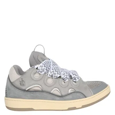 LANVIN LEATHER CURB SNEAKERS