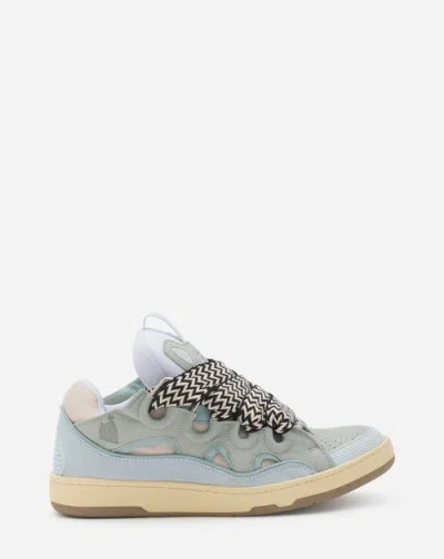 Lanvin Round Toe Sneakers In Green