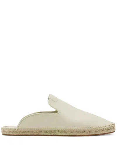 Lanvin Leather Espadrille Flat In White