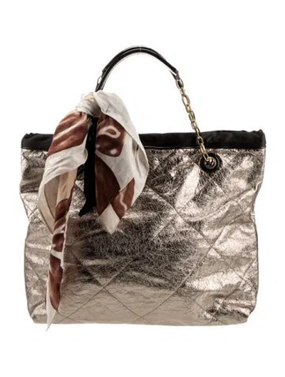 Pre-owned Lanvin Leather Evening Bag In Multi