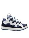 Lanvin Chunky Sole Sneakers Featuring Contrast Panels In Blue