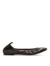 Lanvin Leather Ballerinas In Black
