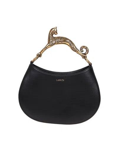 Lanvin Leather Hobo Bag In Black