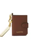 Lanvin Leather Keyring Cardholder In Brown