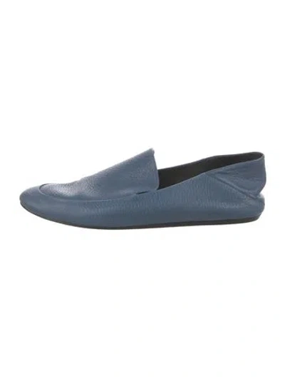 Pre-owned Lanvin Leather Loafers In Blue
