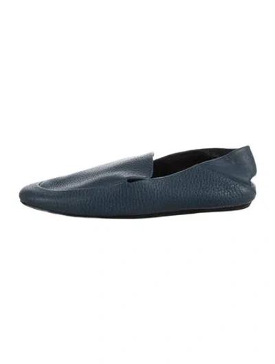 Pre-owned Lanvin Leather Loafers In Blue