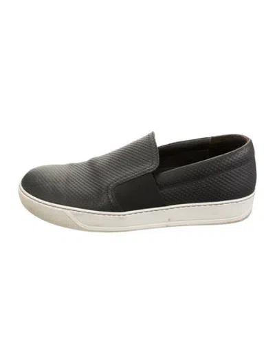 Pre-owned Lanvin Leather Loafers In Blue