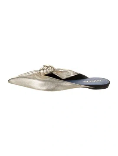 Pre-owned Lanvin Leather Mules In Multi