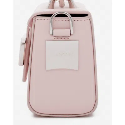 Lanvin Leather Nano Pencil Cat Bag In Rosé