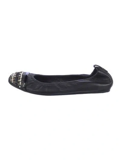 Pre-owned Lanvin Leather Printed Ballet Flats In Multi