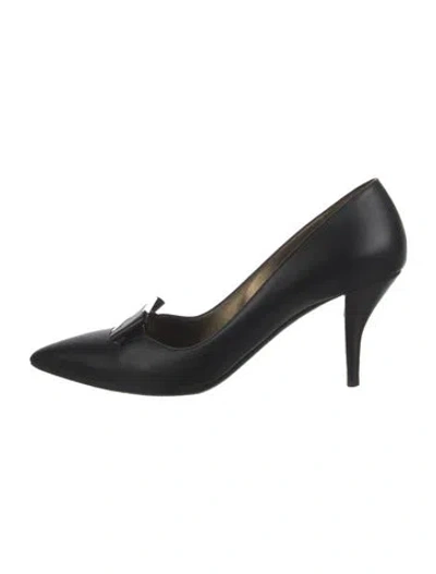Pre-owned Lanvin Leather Pumps In Black