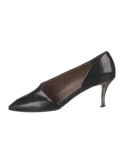 Pre-owned Lanvin Leather Pumps In Black