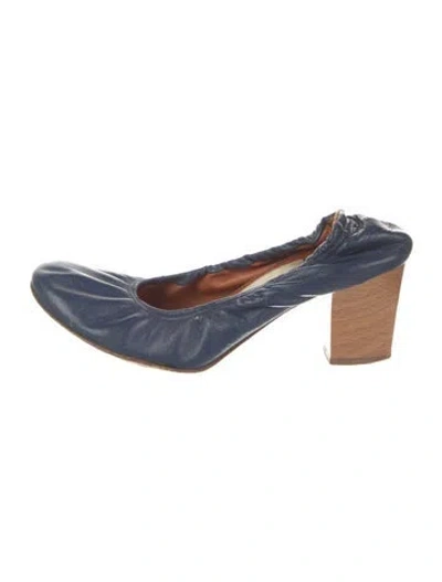 Pre-owned Lanvin Leather Pumps In Blue