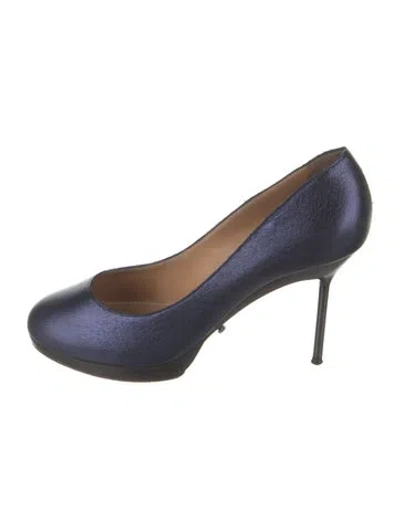 Pre-owned Lanvin Leather Pumps In Blue