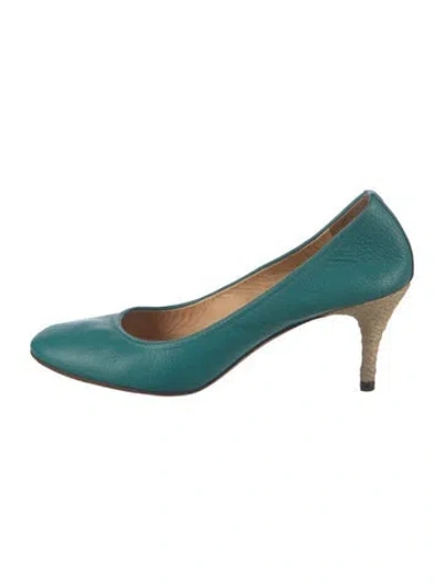 Pre-owned Lanvin Leather Pumps In Blue