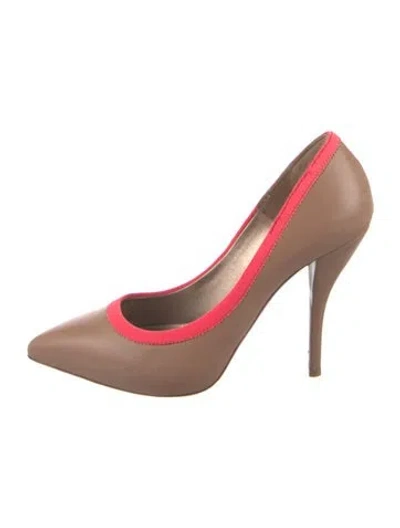 Pre-owned Lanvin Leather Pumps In Brown