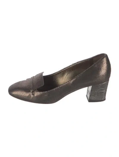 Pre-owned Lanvin Leather Pumps In Grey