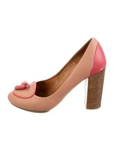 Pre-owned Lanvin Leather Pumps In Neutrals