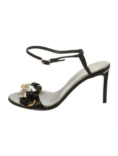 Pre-owned Lanvin Leather Sandals In Green